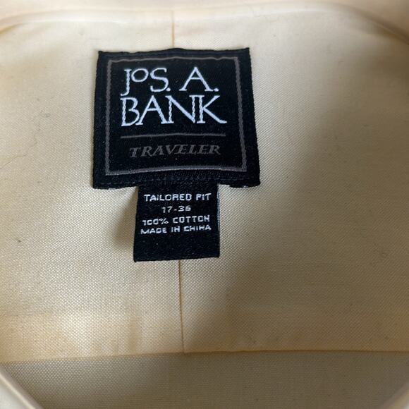 Jos. A. Bank Men's Yellow Dress Shirt - Picture 3 of 4